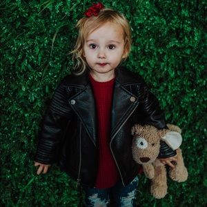 Unisex Toddler Leather Jacket *Like New*